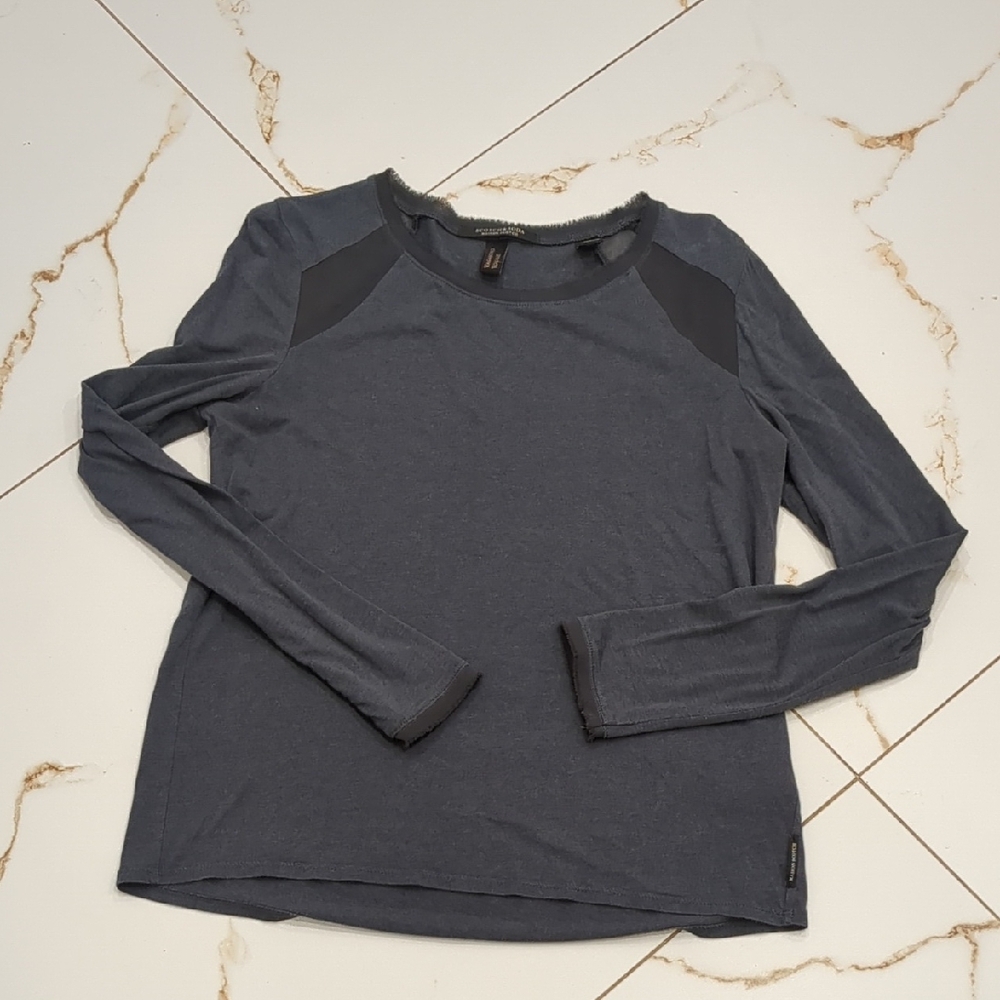 Women's Charcoal Grey Long Sleeve Top By Scotch And Soda Maison Scotch Size 1